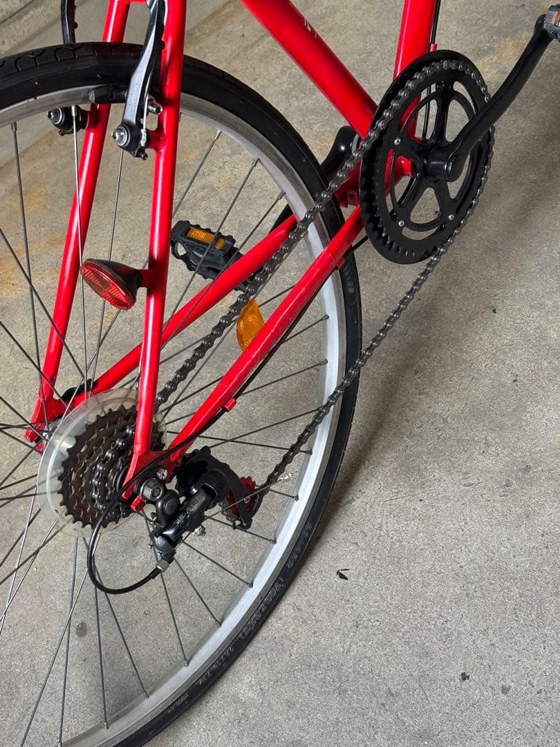 りんさん専用「赤 クロスバイク (700c)」[配達可能]