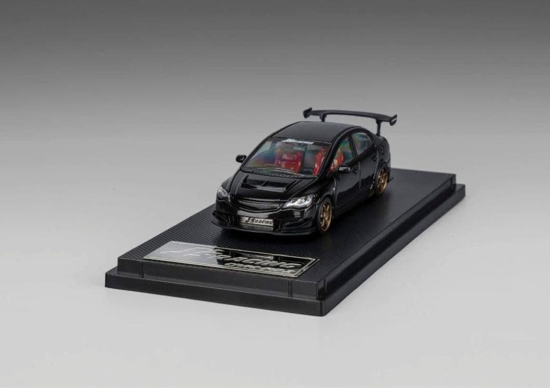 MicroTurbo 1/64 ホンダ civic FD2 JS RACING