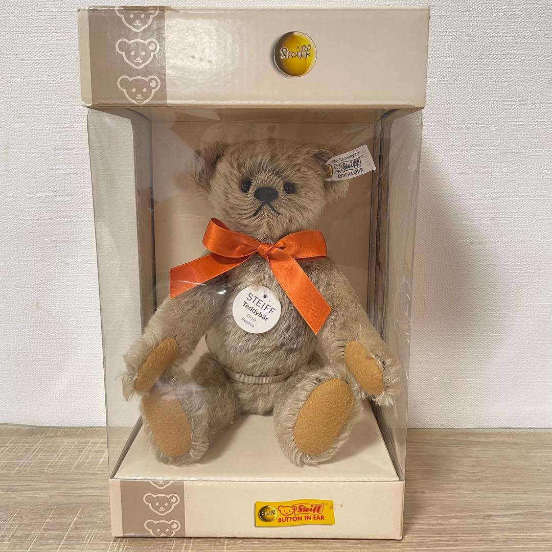 ★日本限定品★シュタイフ テディベア グレー 1910 レプリカ Steiff