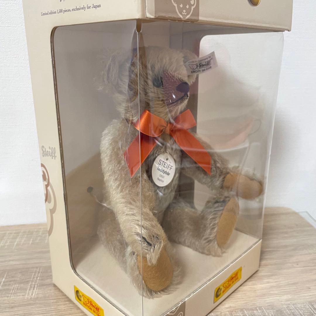 ★日本限定品★シュタイフ テディベア グレー 1910 レプリカ Steiff