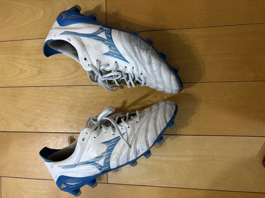 Mizuno モレリアネオ4 シューズキーパー 袋付き 限定色 水色 サッカー