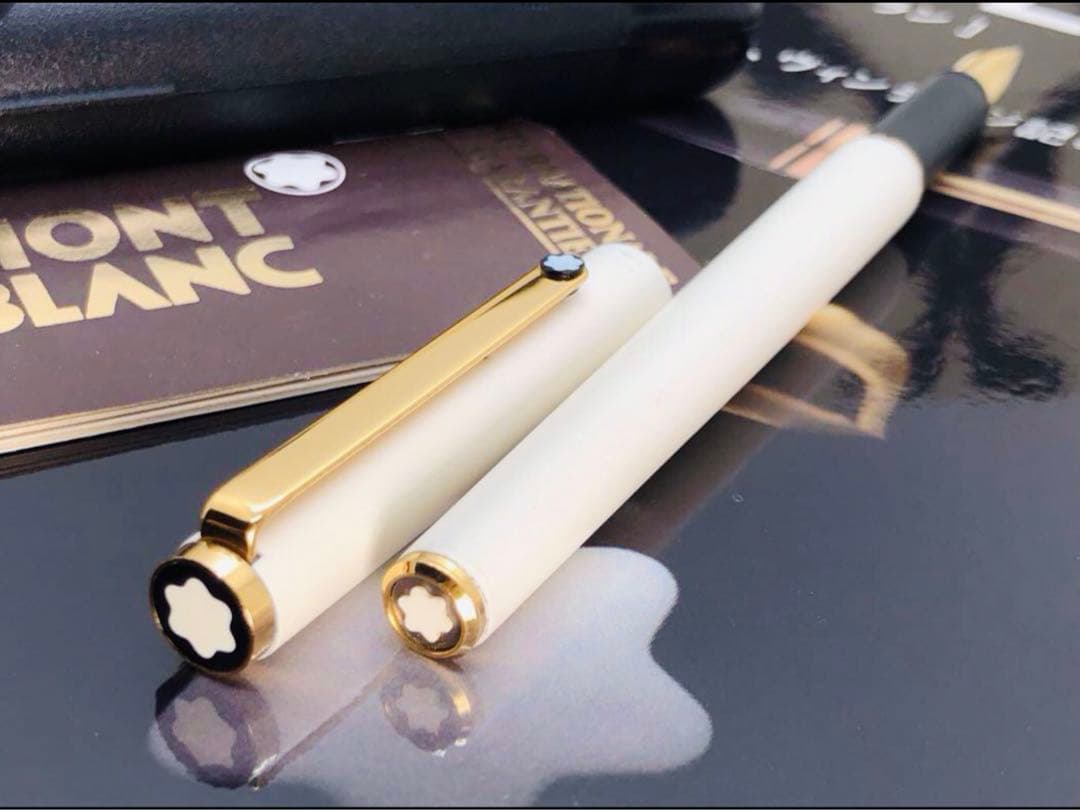 モンブラン　★未使用に近い極美品レア純白ホワイトカラー軸SラインNo2118