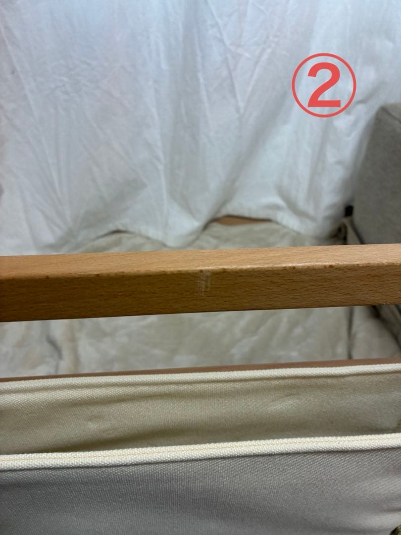 【2脚セット】Hilander(ハイランダー) ウッドフレームチェア コットン