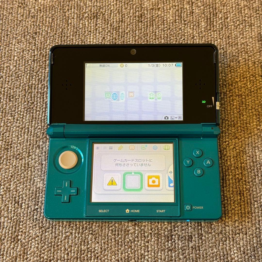 ニンテンドー3DS アクアブルー ACアダプタ付き