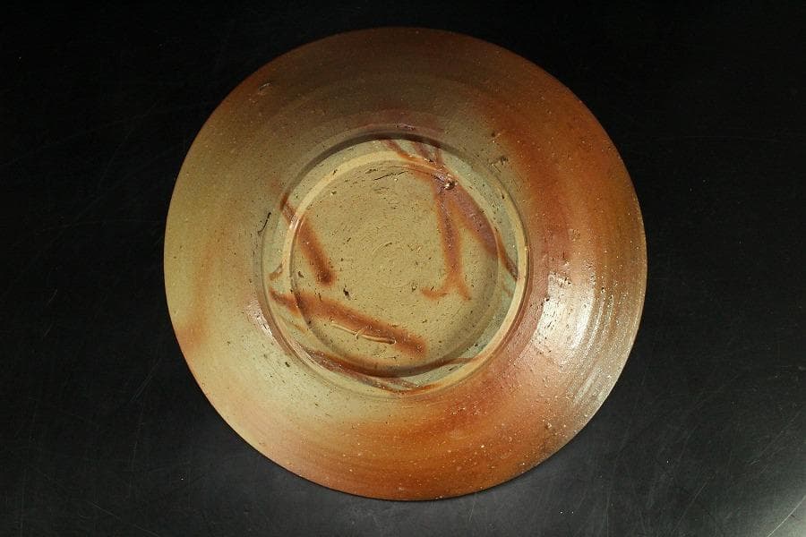 古美術 金重陶陽作 備前 皿 共箱 美品(K-YC568)