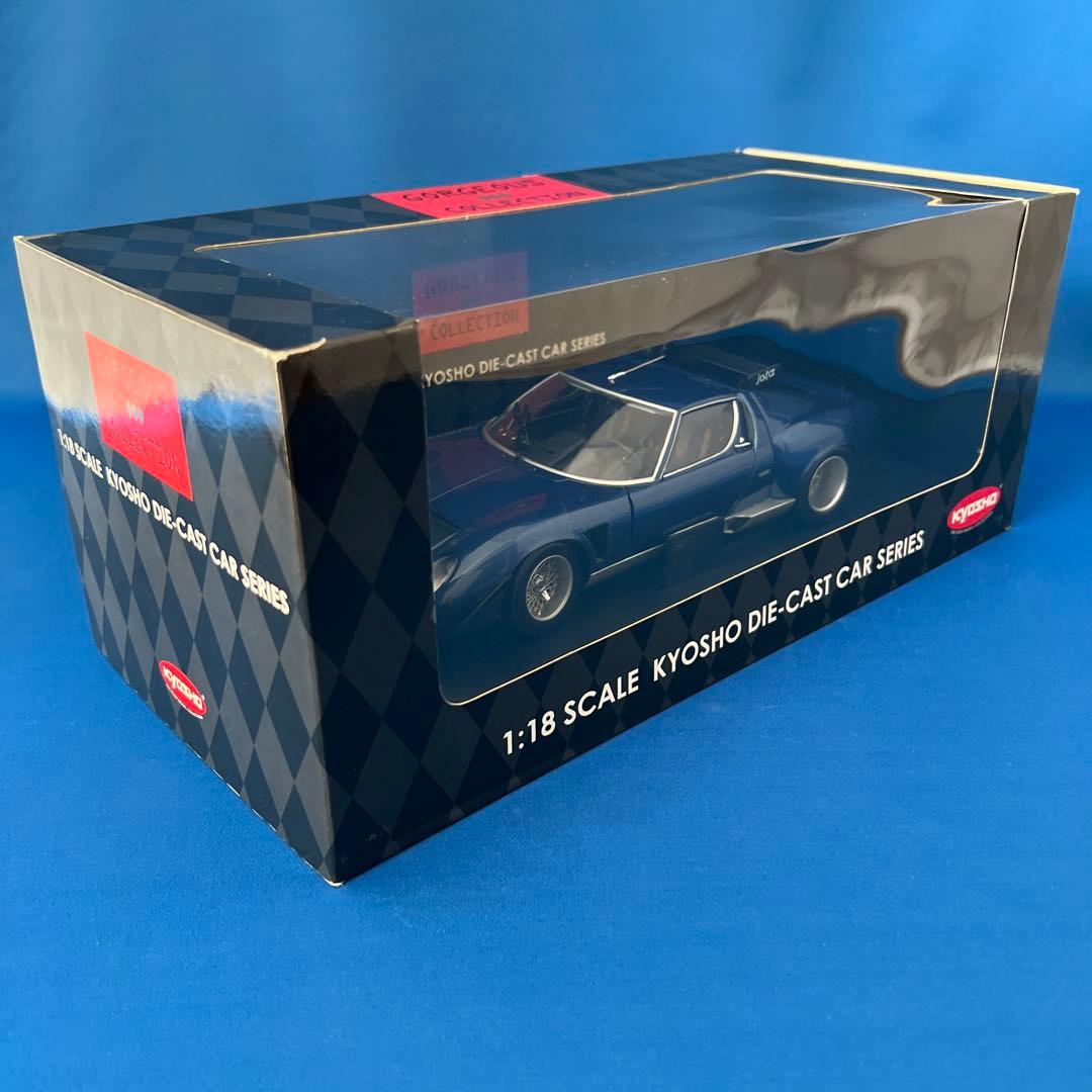 京商　1/18 ランボルギーニ イオタ SVR ブルー