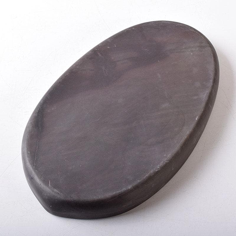 みむら　中国　書道具　花文　端渓硯　唐木箱　7694