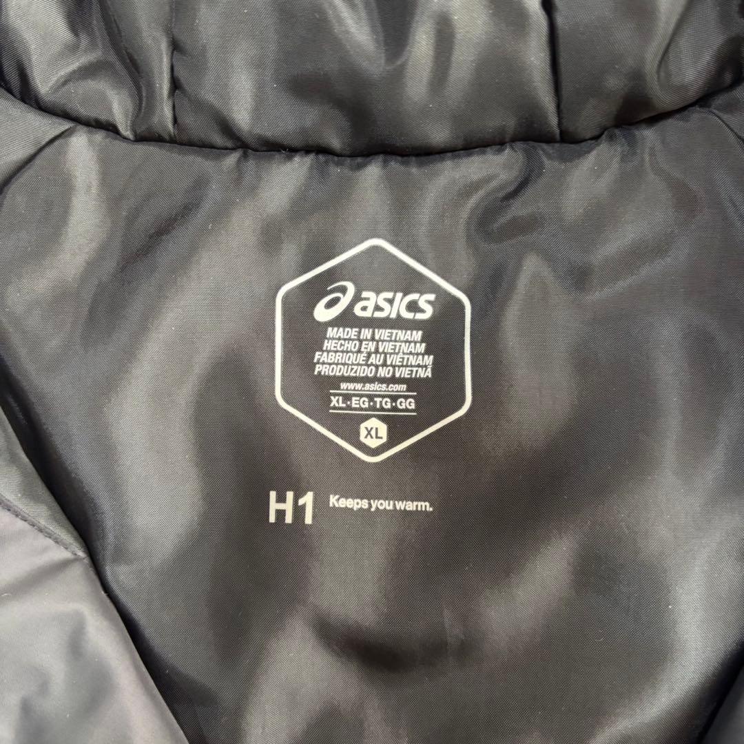 【新品未使用】 アシックス 現行モデル ベンチコート ロゴプリント