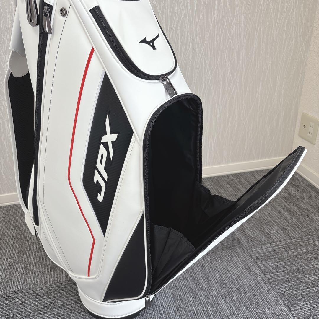 極美品❗️MIZUNO/ JPXアスリート 合成革製 迫力の9型キャディバッグ