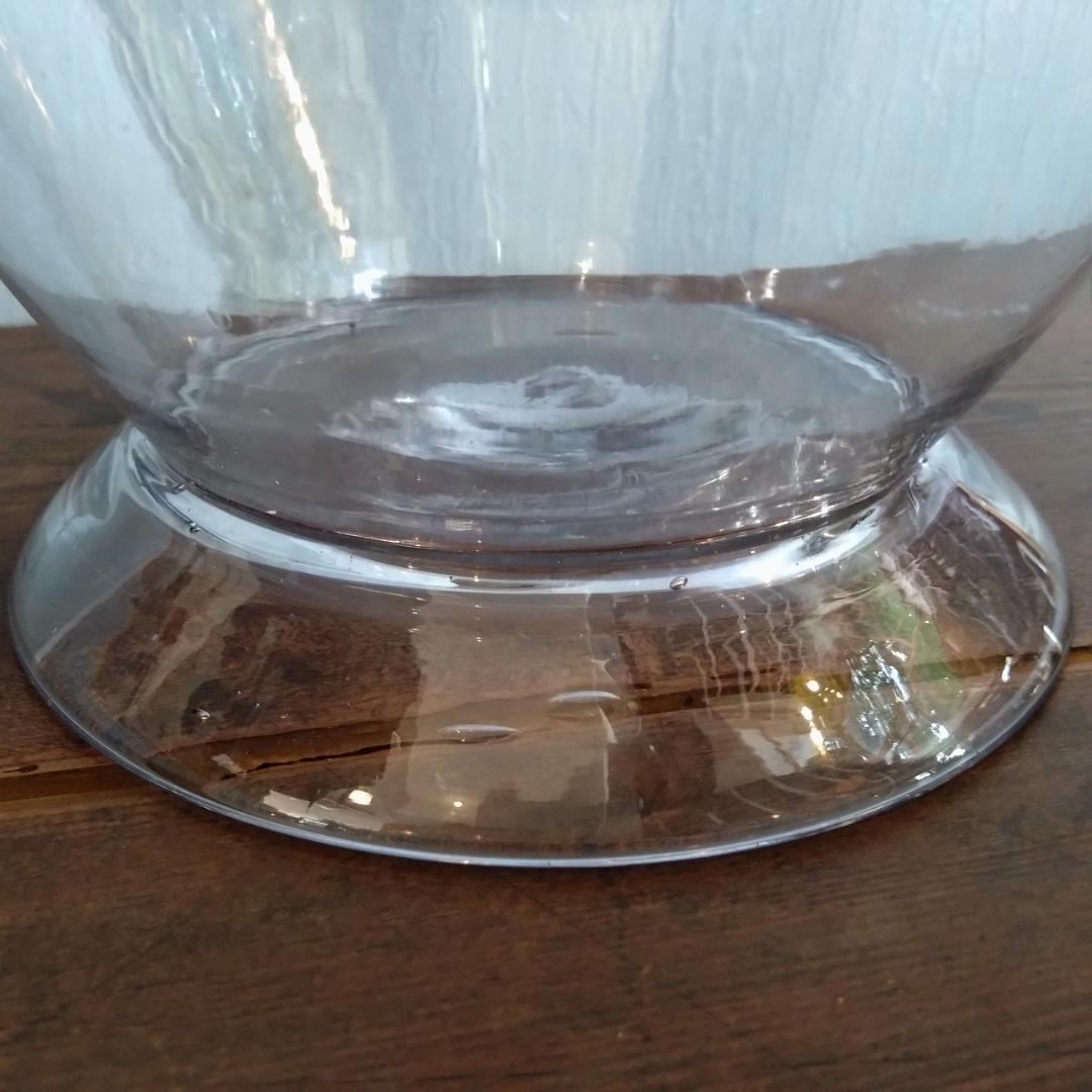 地球瓶　ガラス瓶　気泡