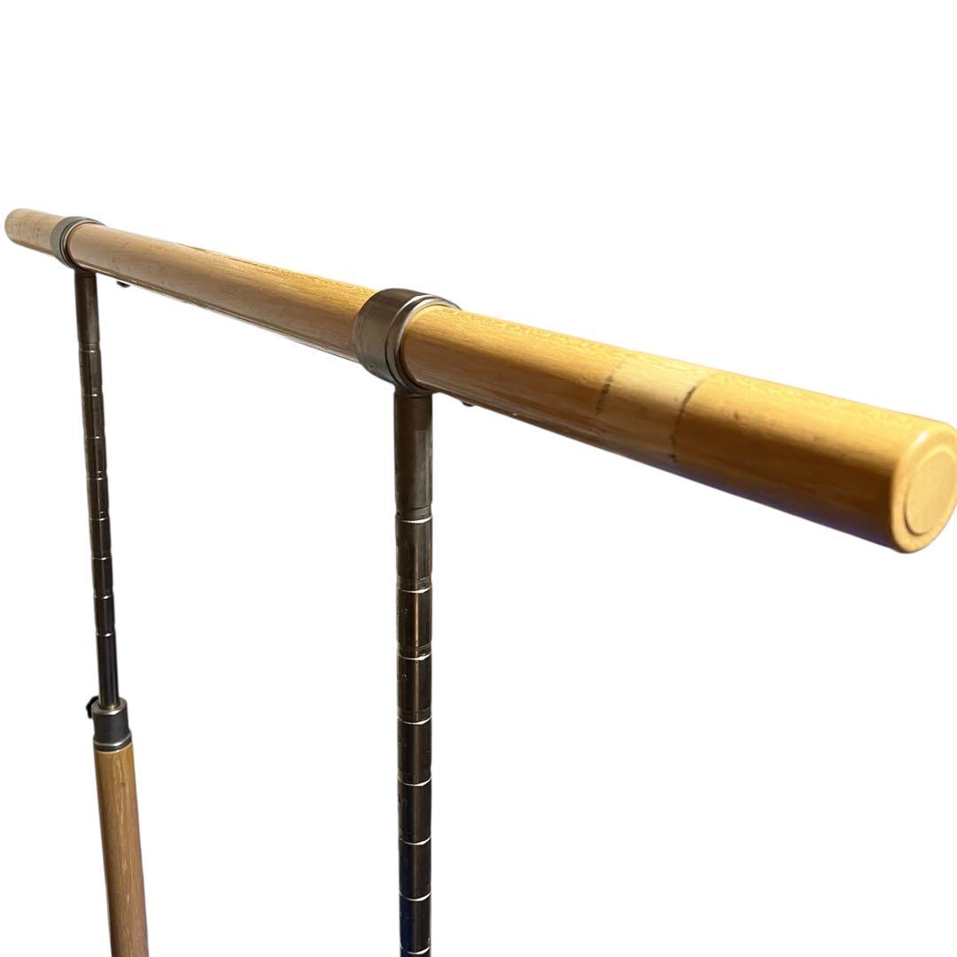 【送料込み】バレエバー 0.9m〜1.2m 5段階調節 家庭用 木製 持ち運び式