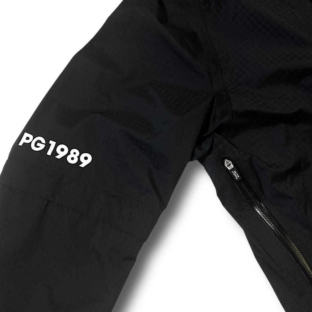 0 パーリーゲイツ ビッグロゴ レインジャケット ブラック 半袖にもなる!