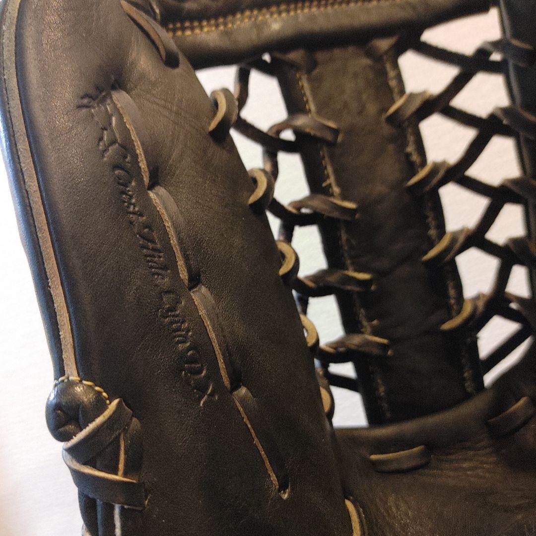 ミズノ グローバルエリート Lシリーズ 右投げ 外野 軟式グローブ　ブラック