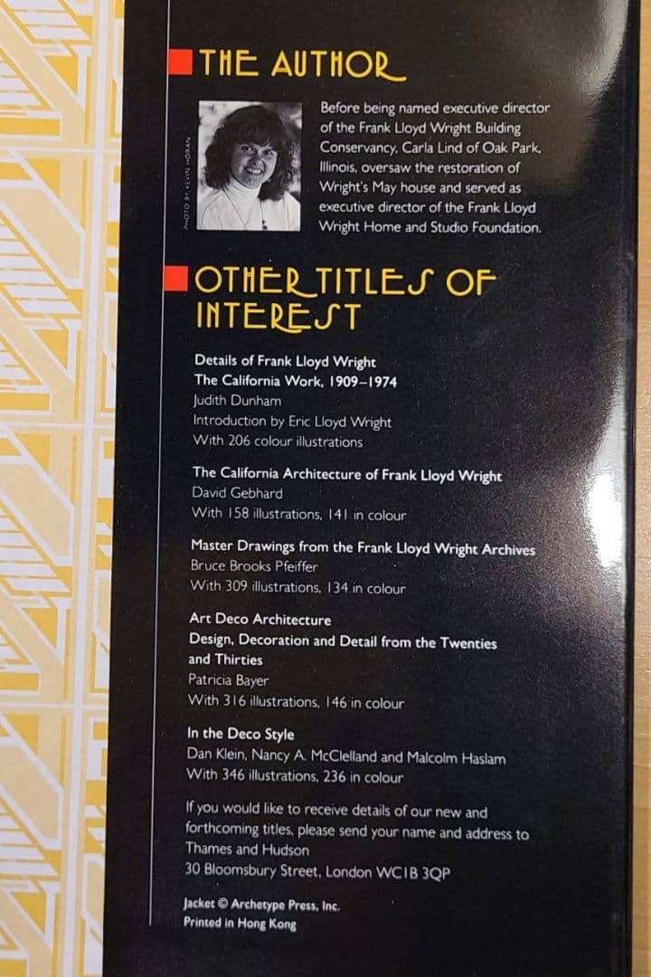 洋書 \"THE WRIGHT STYLE\" フランク・ロイド・ライトのインテリア