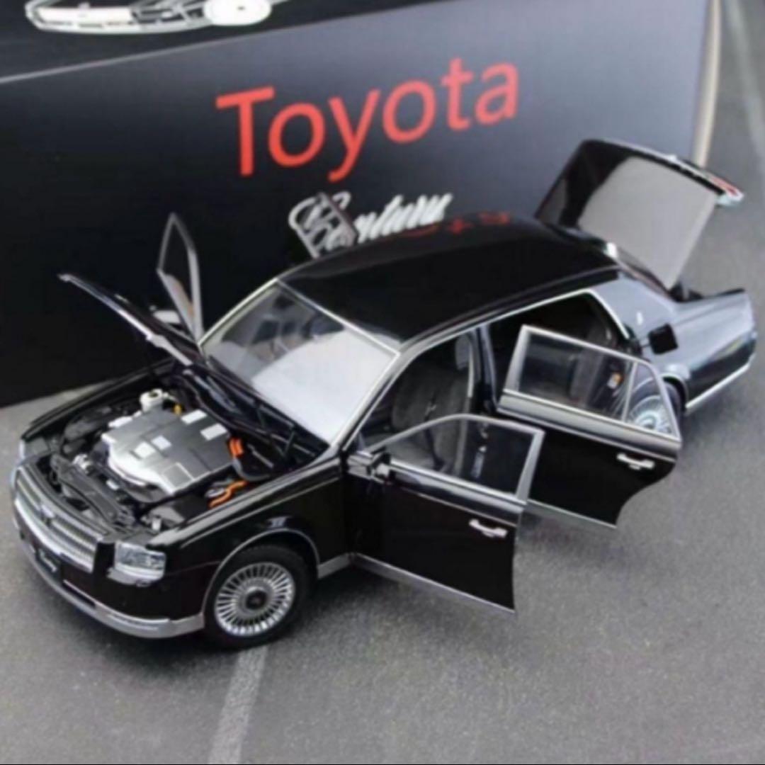 LCD製 1:18 トヨタ センチュリー 合金製フルオープンモデルカー　ブラック