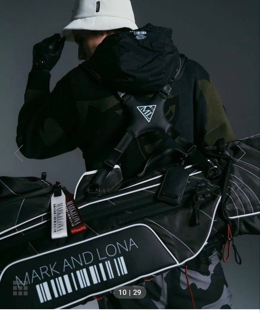 マークアンドロナ　スタンドキャディバッグ ブラック