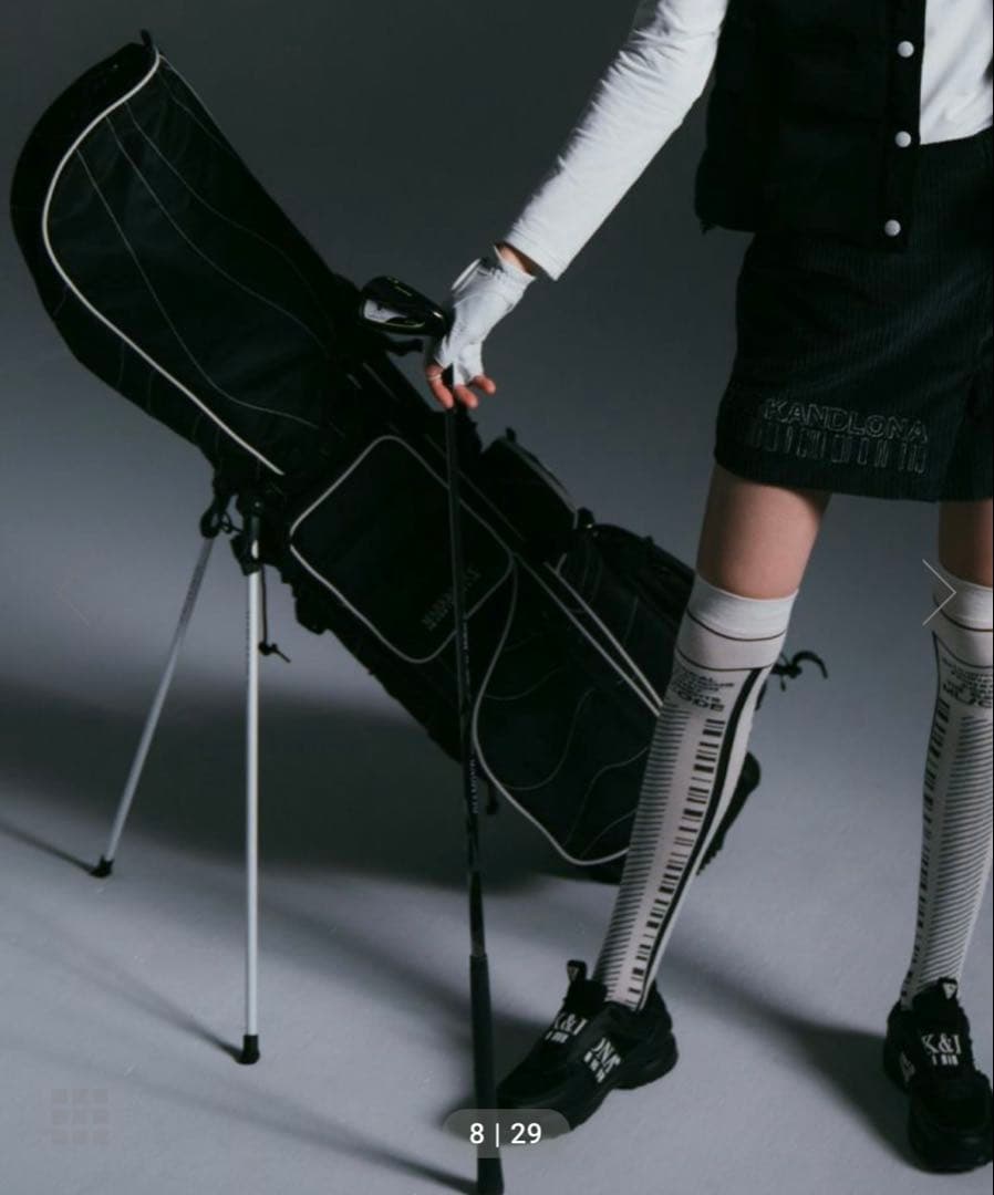 マークアンドロナ　スタンドキャディバッグ ブラック