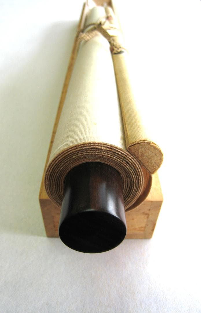 【真筆】掛け軸 掛軸　山頭火 春夏秋冬◆幸 美舟　共箱・タトウ箱付