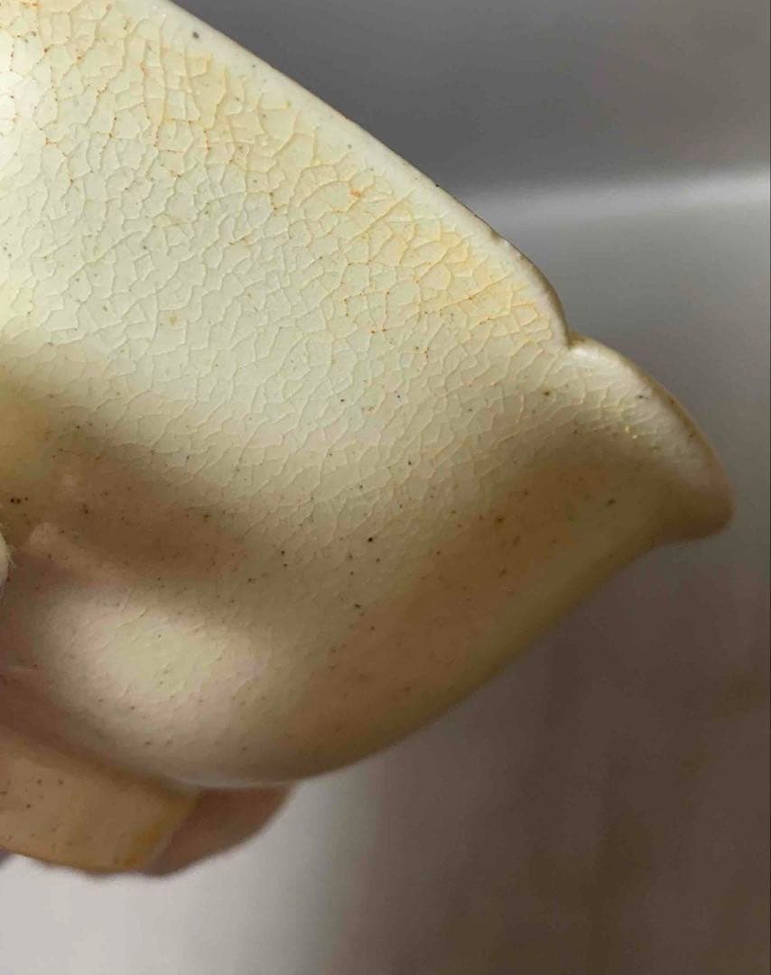 中国 無地輪花碗　f2250218