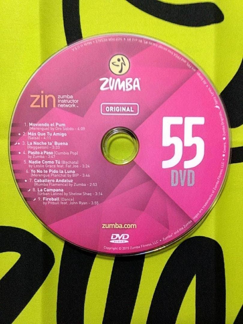 ZUMBA　ズンバ　 CD ＆ DVD 20枚セット　ZIN51 ～ ZIN60
