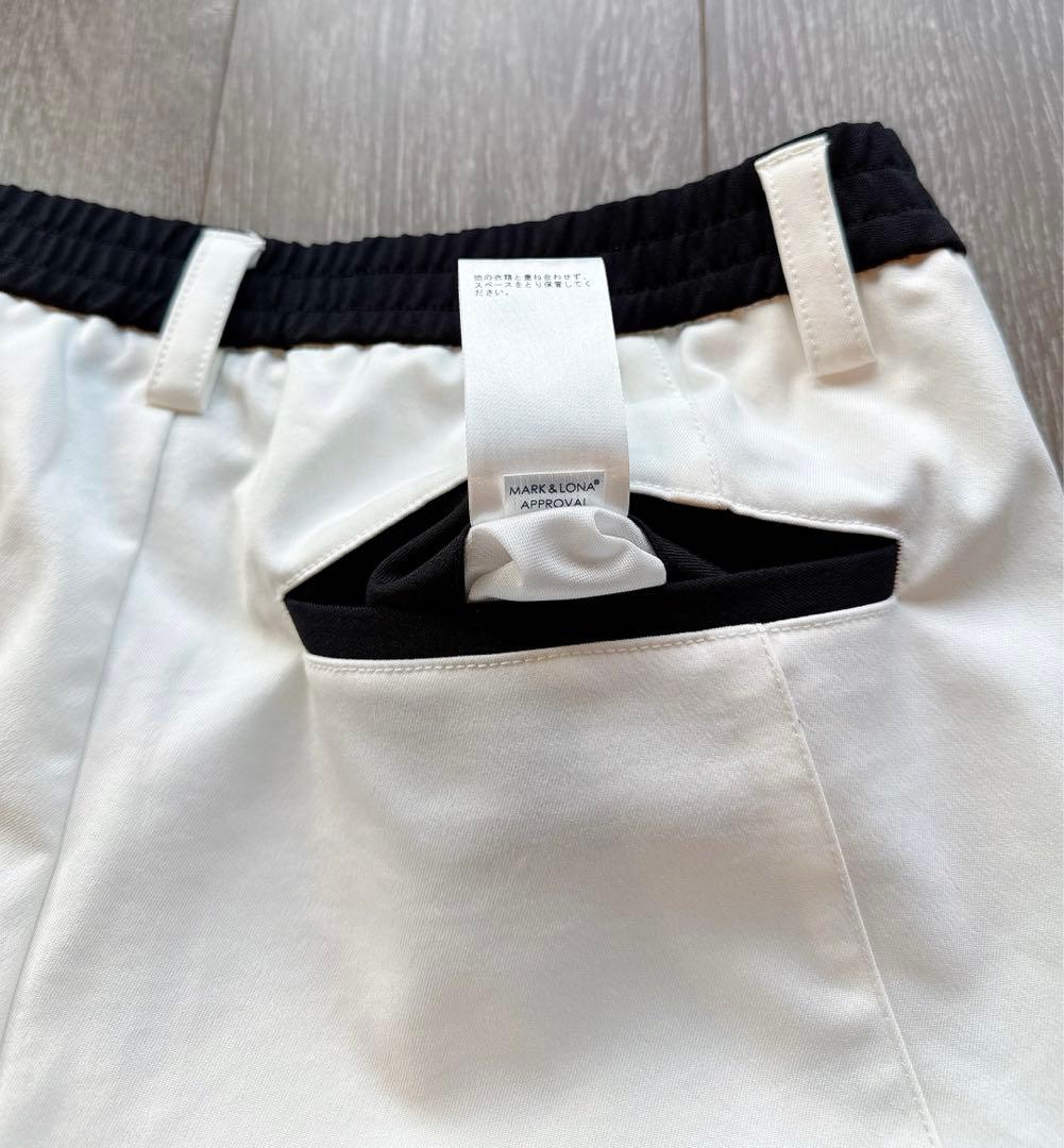 【美品】MARK&LONA パンツ ボトムス 白 CODE スウェット