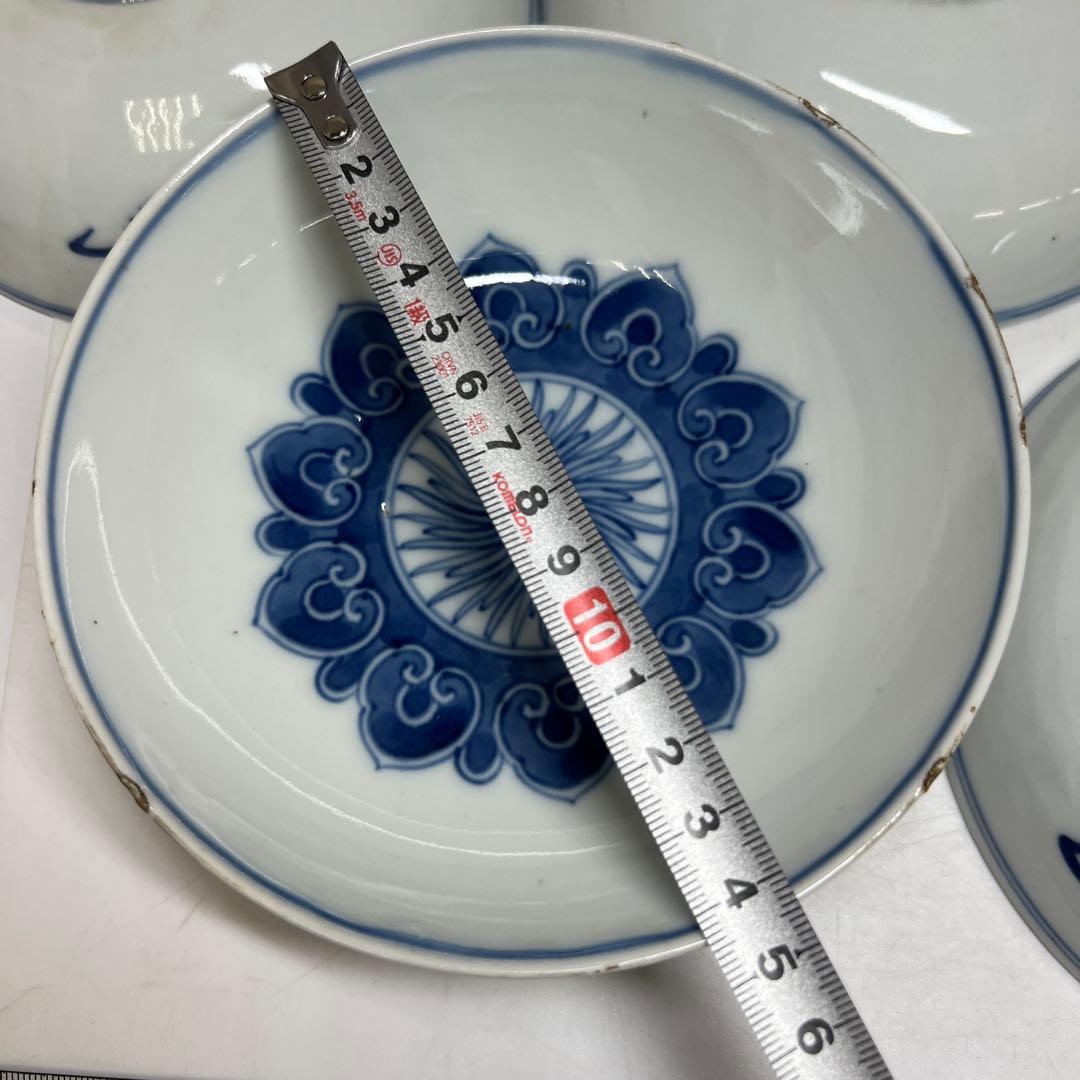 中国清時代　雅在銘　古染付青花鉢10客　木箱付　東Y7-0821⭐︎2Fトコエ