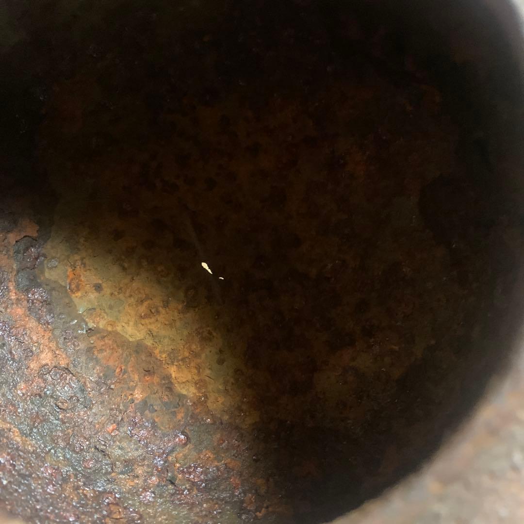 鉄瓶 水漏れあり　蓋なし