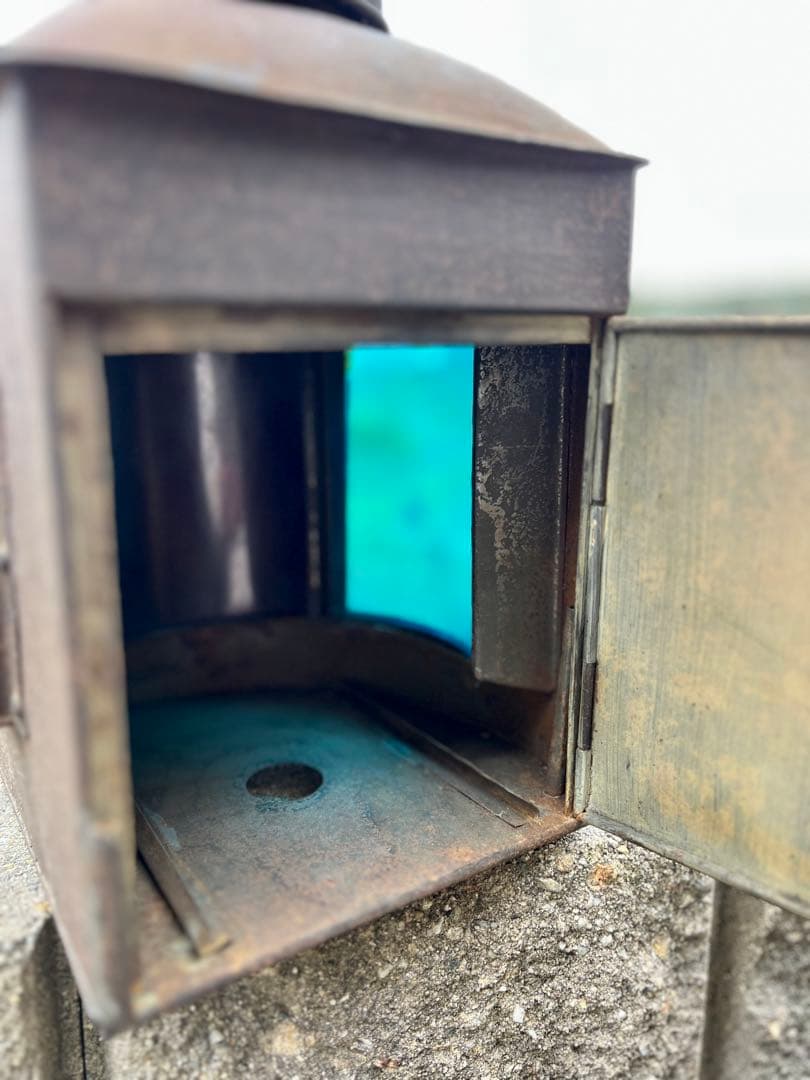 アンティーク　大日本大阪　衣笠製　船燈　船舶　信号　照明　灯り　ランプ