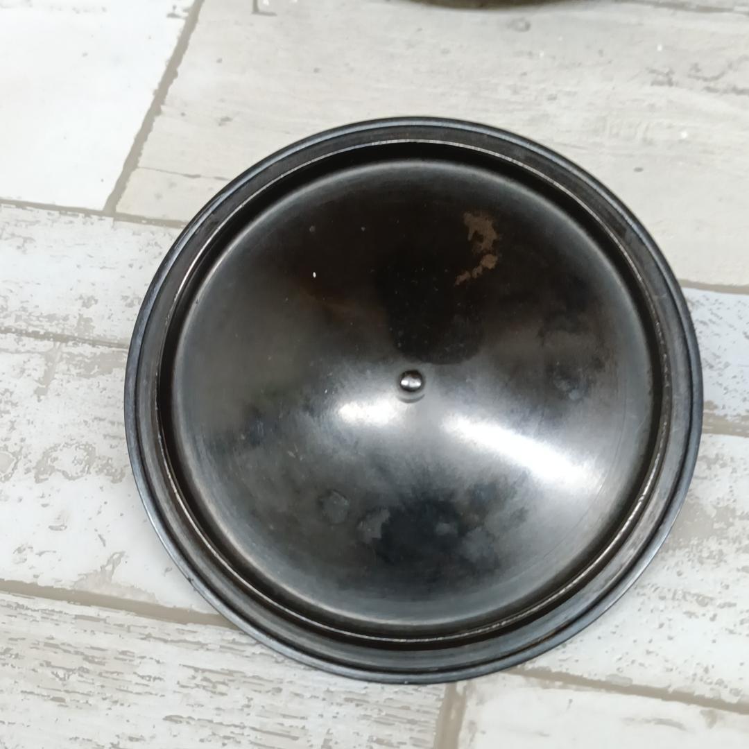 K102 茶道具 筒糸目釜 竹地紋 橋本辰敏 共箱 鉄釜 鉄製 銅製蓋 茶釜