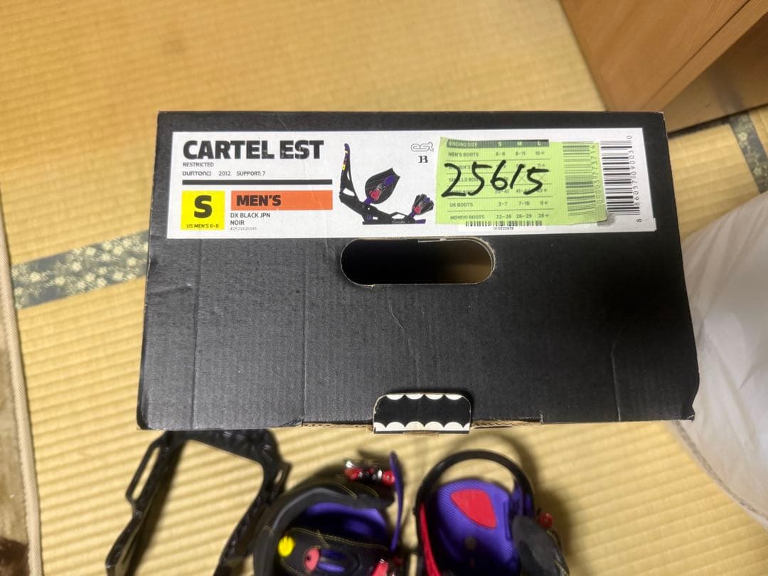 BURTON Cartel スノーボードビンディング Men's Sサイズ