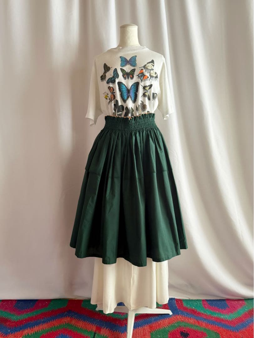 古着 ビンテージ ハワイアン ハンドメイド アロハ スカート 美品 希少