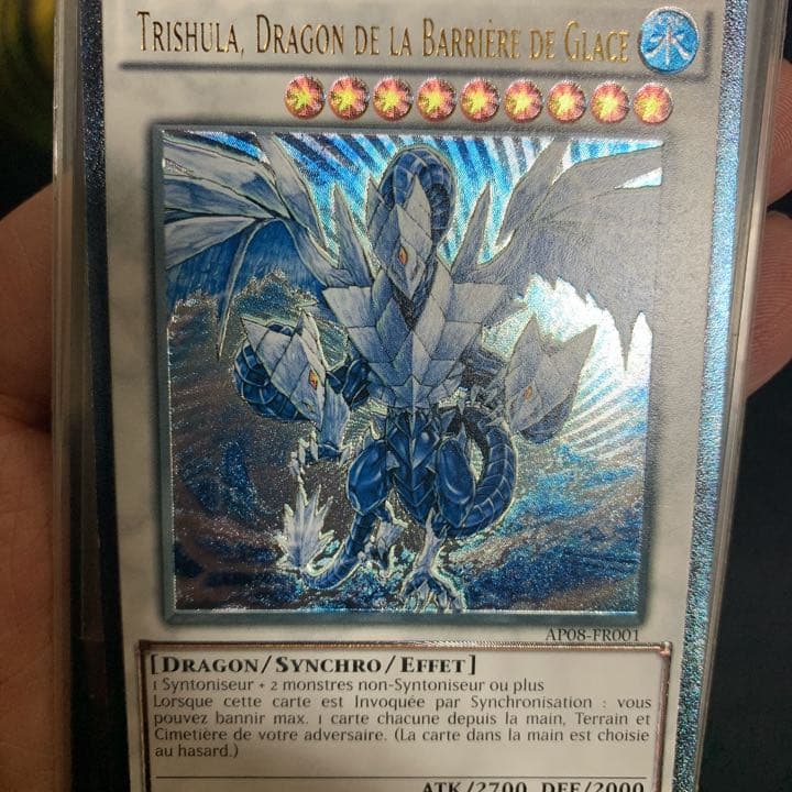 遊戯王 氷結界の龍 トリシューラ レリーフ  フランス版 EU 海外 英語