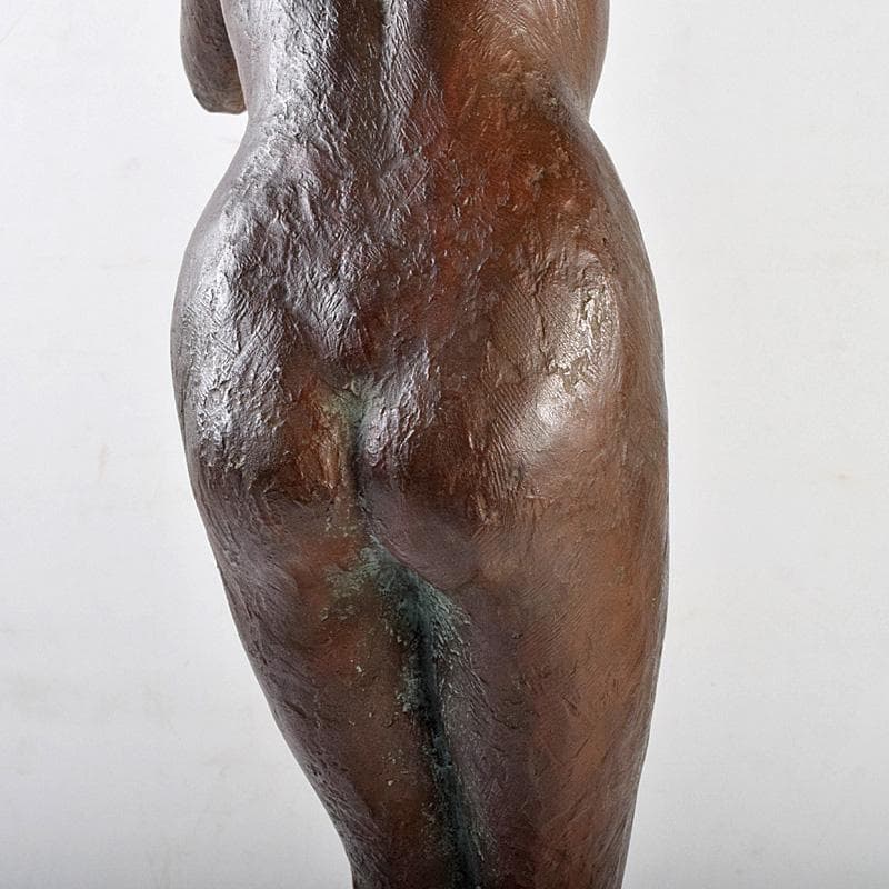 彫刻家　雨宮敬子作　ブロンズ　裸婦像　女性像　約4.97㎏　M　R9305B