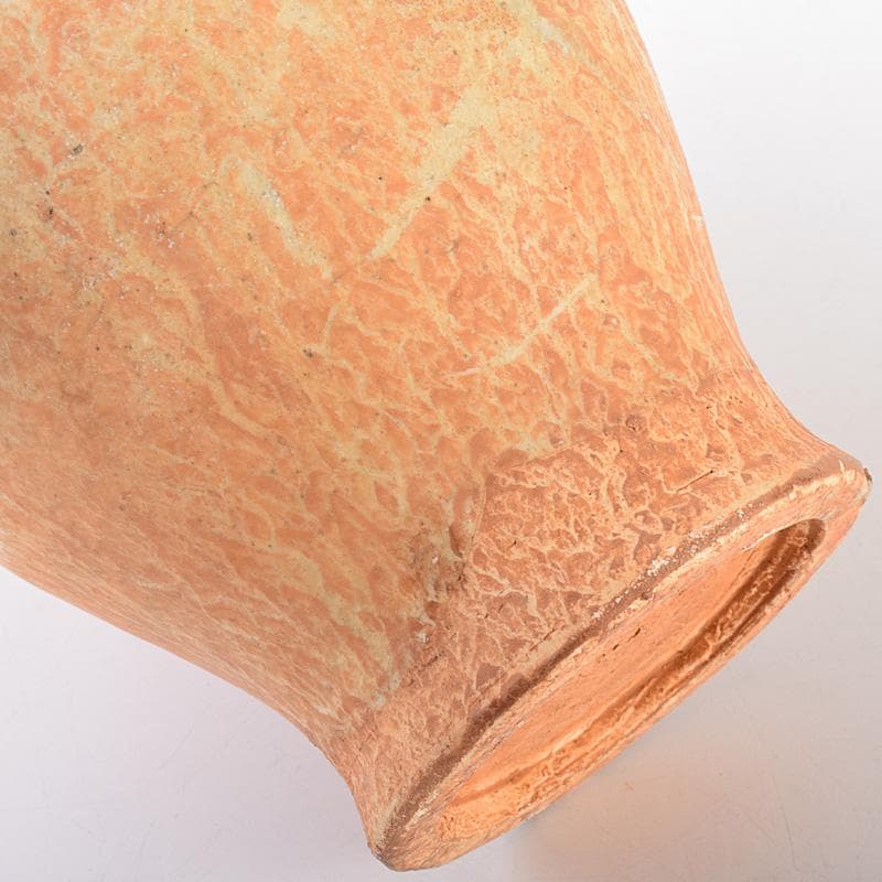 中国　自然釉　人物四耳壷　V　R7644