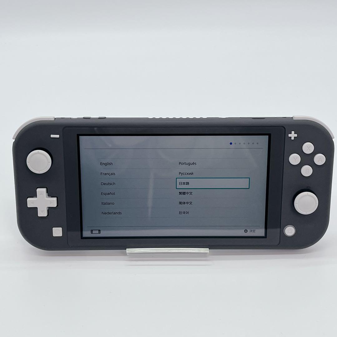 【極美品】Nintendo Switch lite グレー　稼働品　箱付