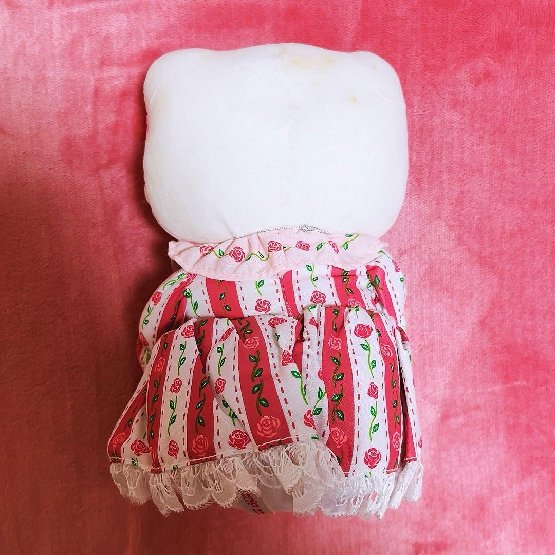 希少レア　ハローキティ　ぬいぐるみ　バラ　2000年製 平成レトロ　サンリオ