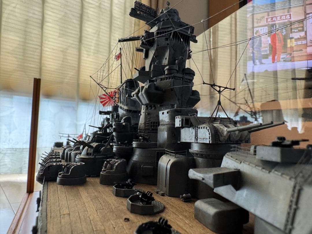 戦艦大和モデル 精密1/250 ディアゴスティーニ完成品　ケース付き　即購入不可