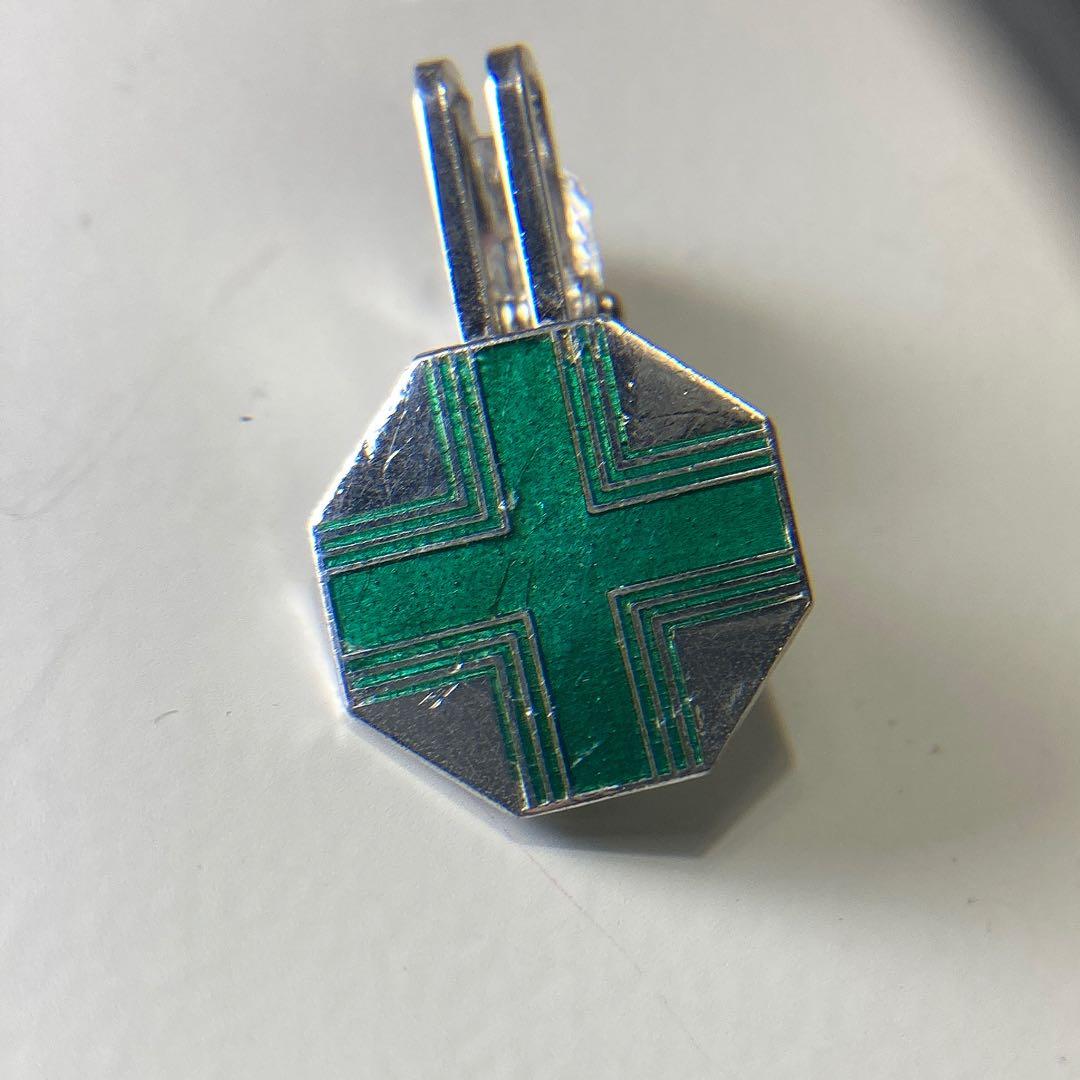 日本航空【JAL】純銀製「安全運航に祈りをこめて」ネクタイピン［希少］