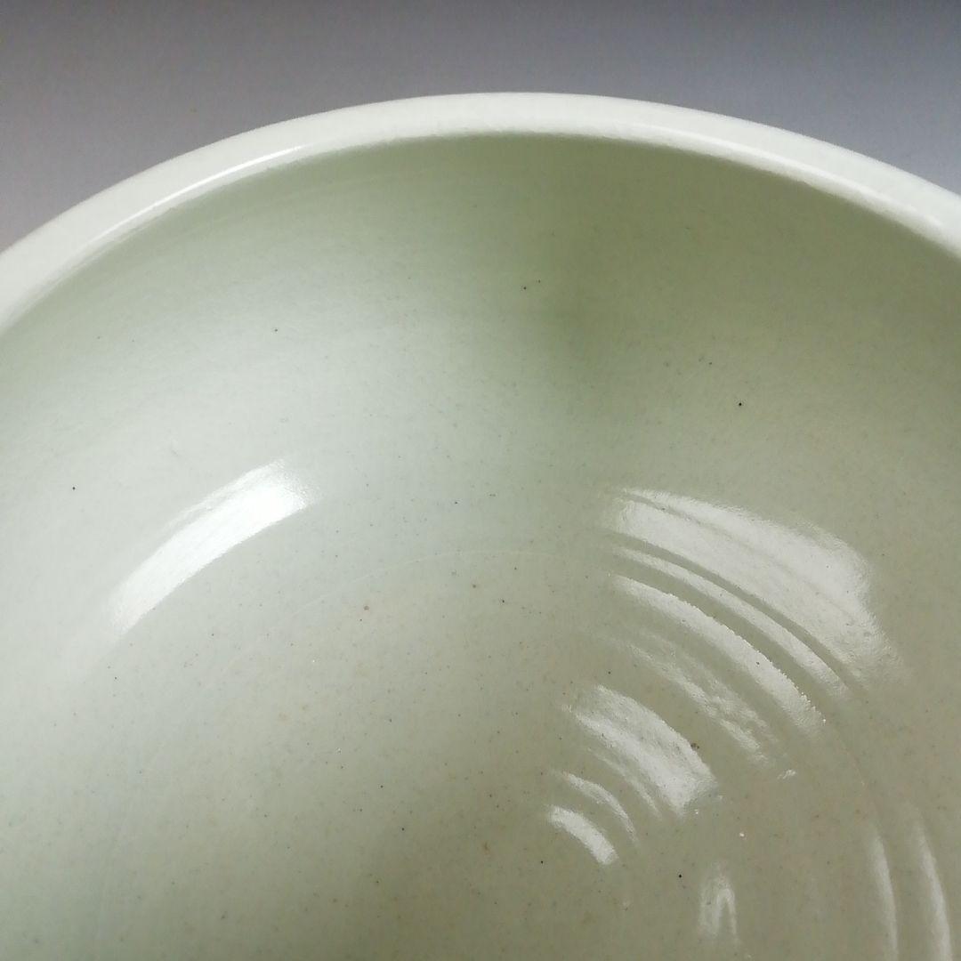 Ｗ２３５　水指　『白磁シノギ　水指』『森岡嘉祥 造』　共箱　茶道具