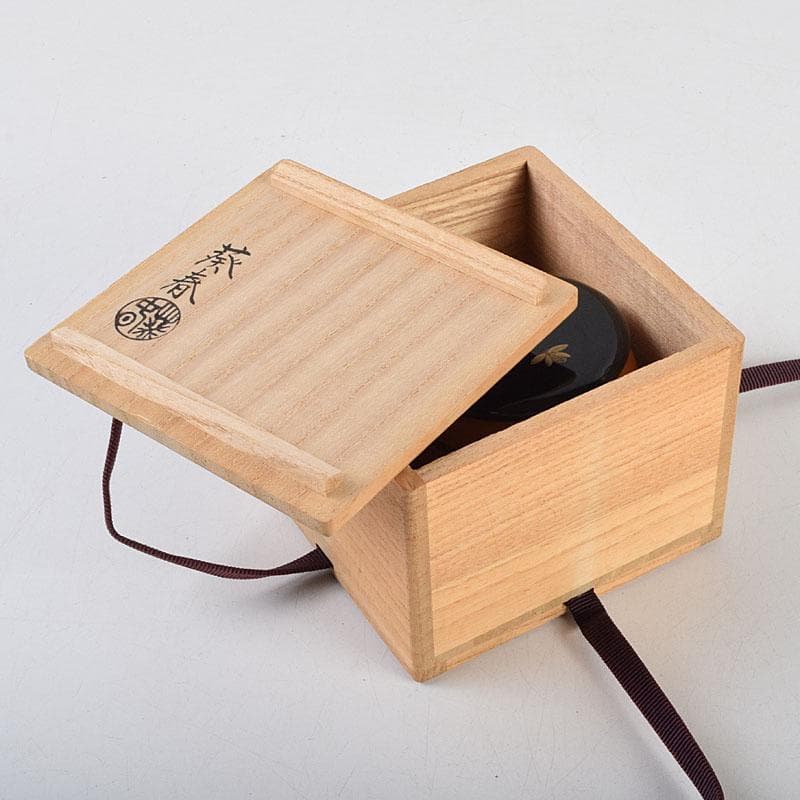 茶道具　北村葵春作　瓢箪　螺鈿装飾　螢蒔絵　茶器　共箱　V　9095