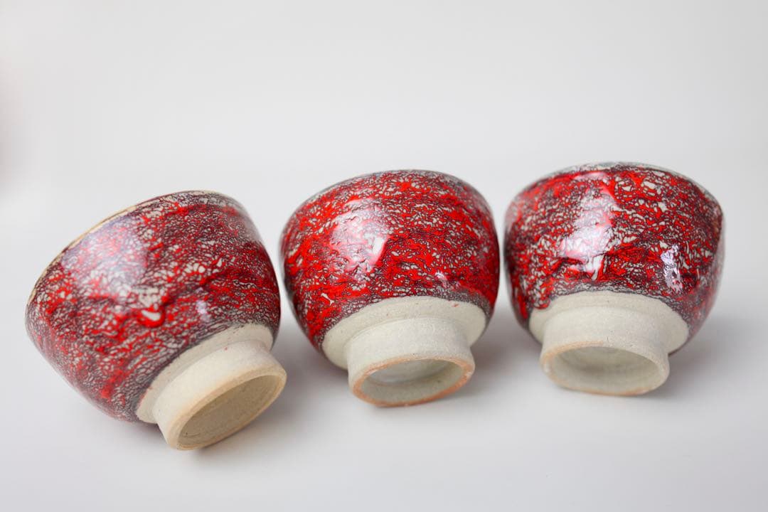 箕面焼 松田箕山 湯碗 六客 煎茶器