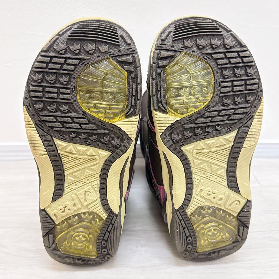 【美品　HEAD】ヘッド ワン ボアスノーボードブーツ ブラウン/ピンク