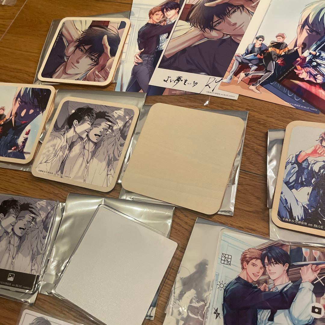 このキスは記事にできない　西本ろう　池袋虜　コラボ　コースター ポストカード