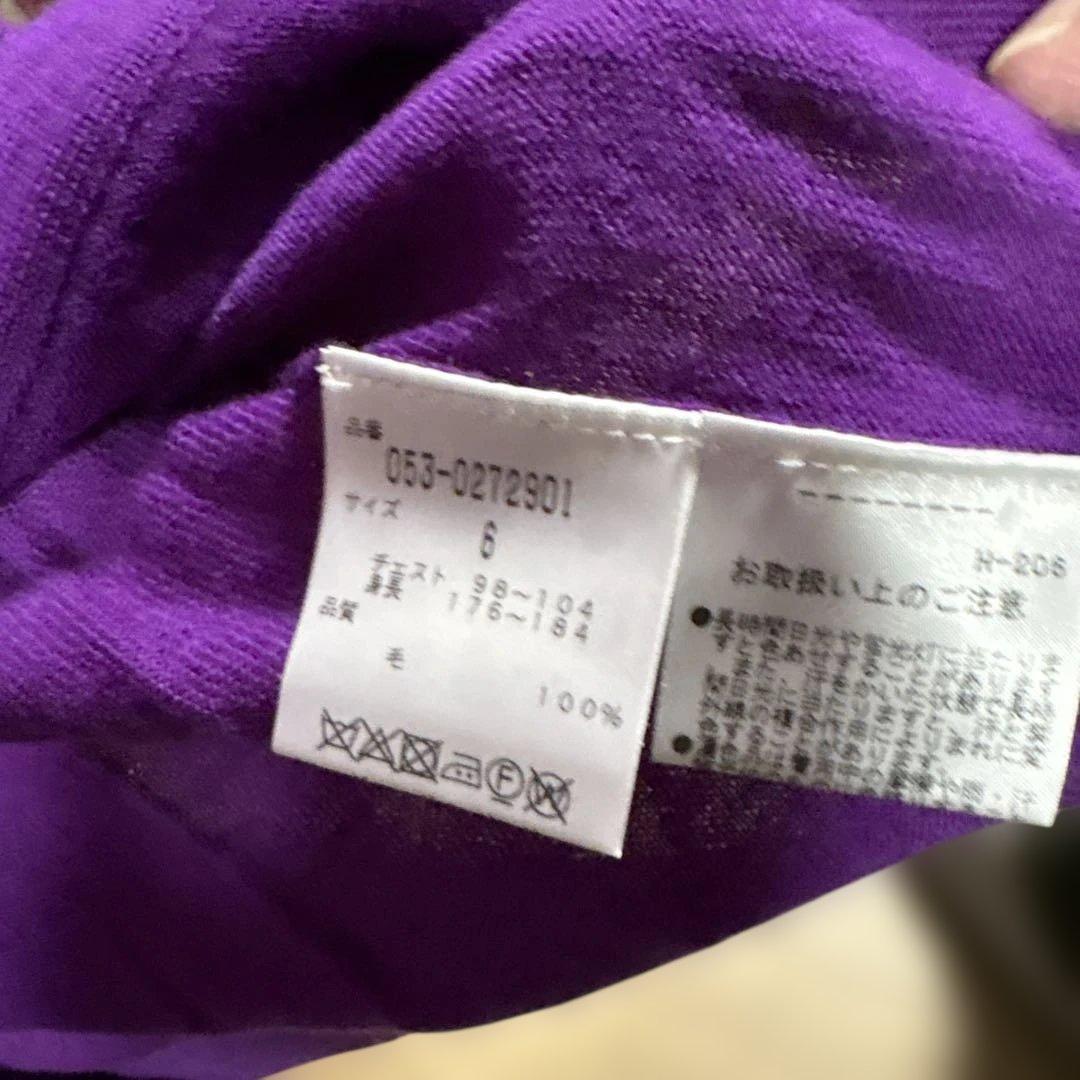 PEARLY GATES ジップアップニット紫色