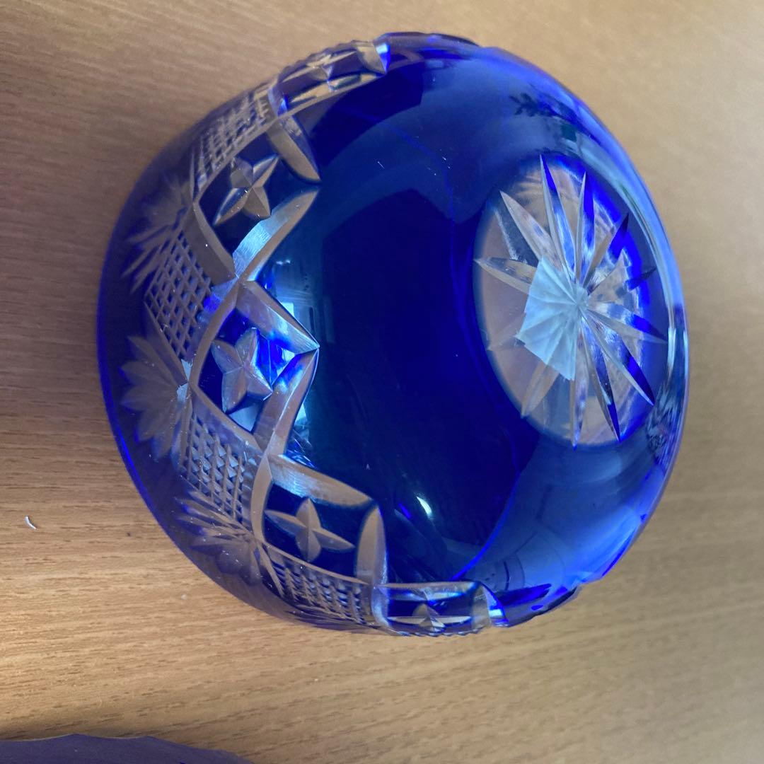 色被せ切子 3個セット