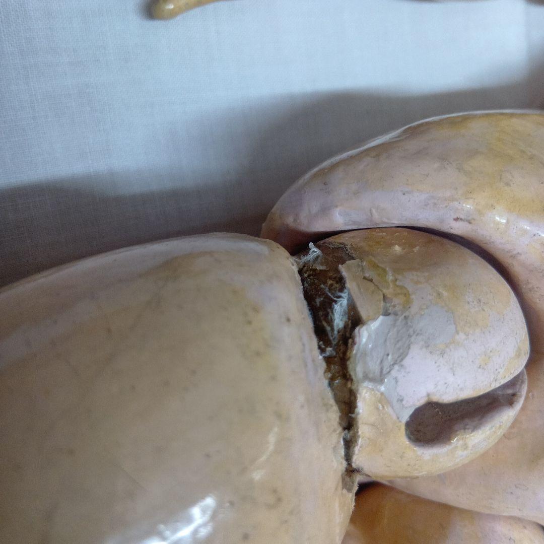 ♥色白で可愛いお顔のアンティーク　ビスクドール　ハンドベルグ　DEP （難有り）