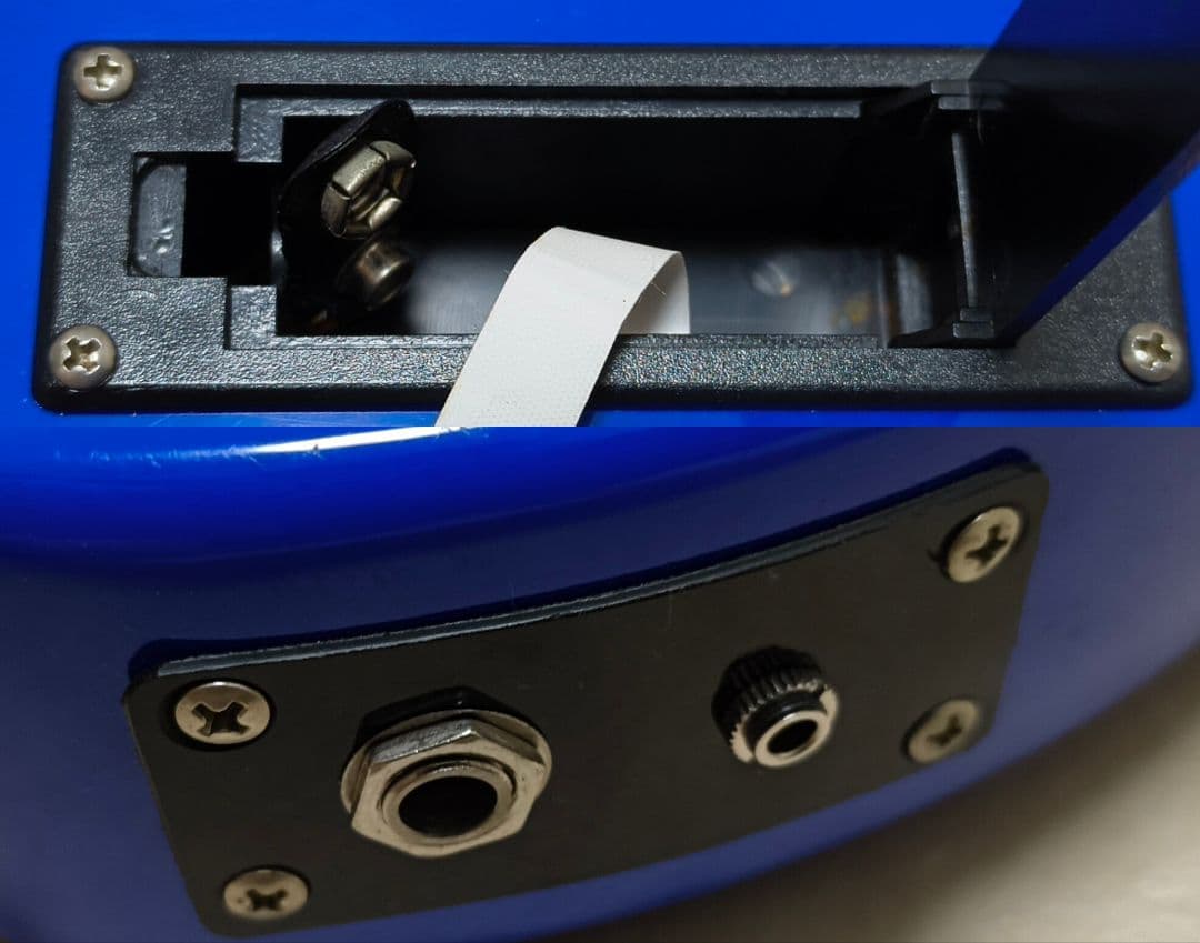 最終値下!【美品！】ZO-3 ブルー アンプ内蔵ミニギター ケース付 青色LED