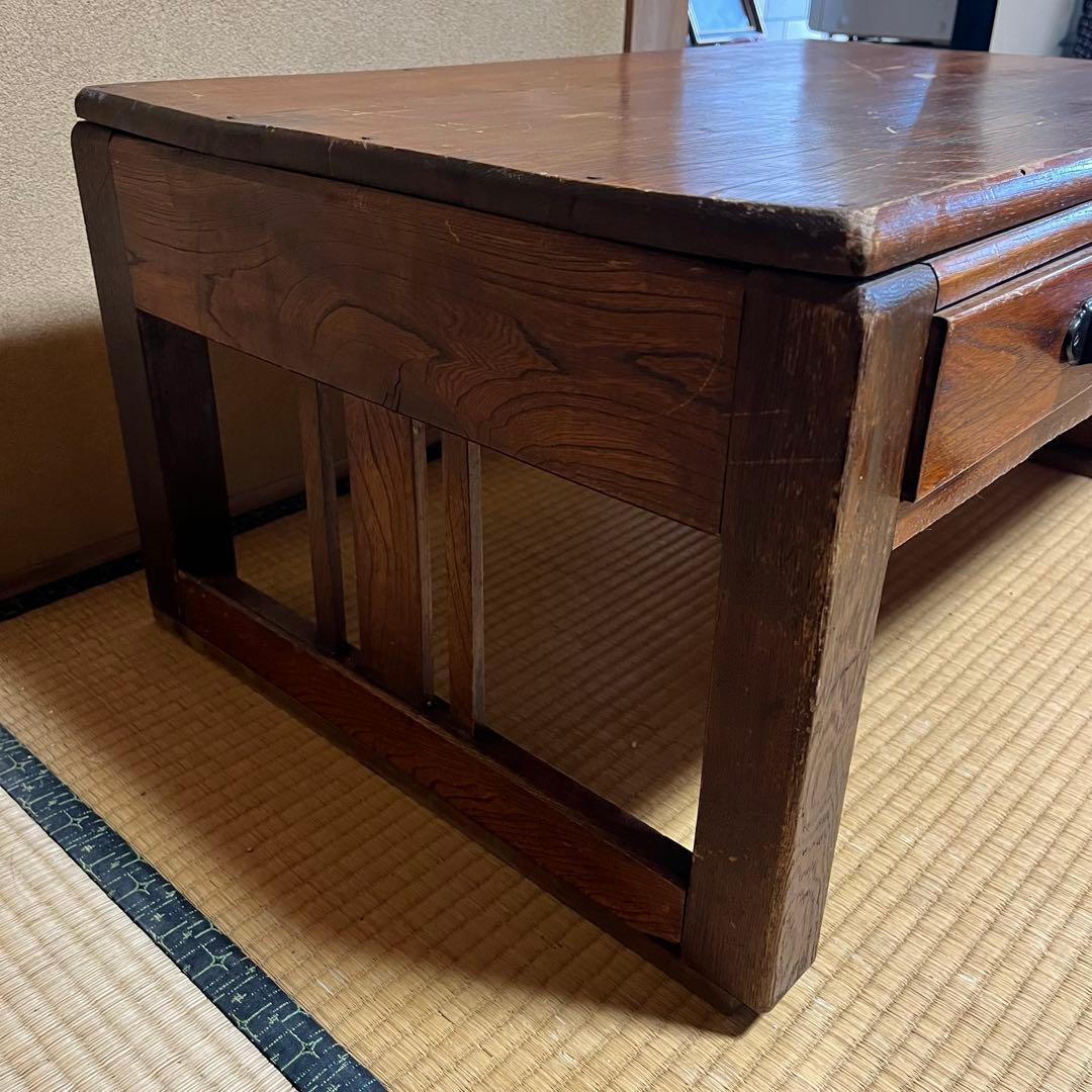 古道具　昭和レトロ　文机　ローテーブル　木製