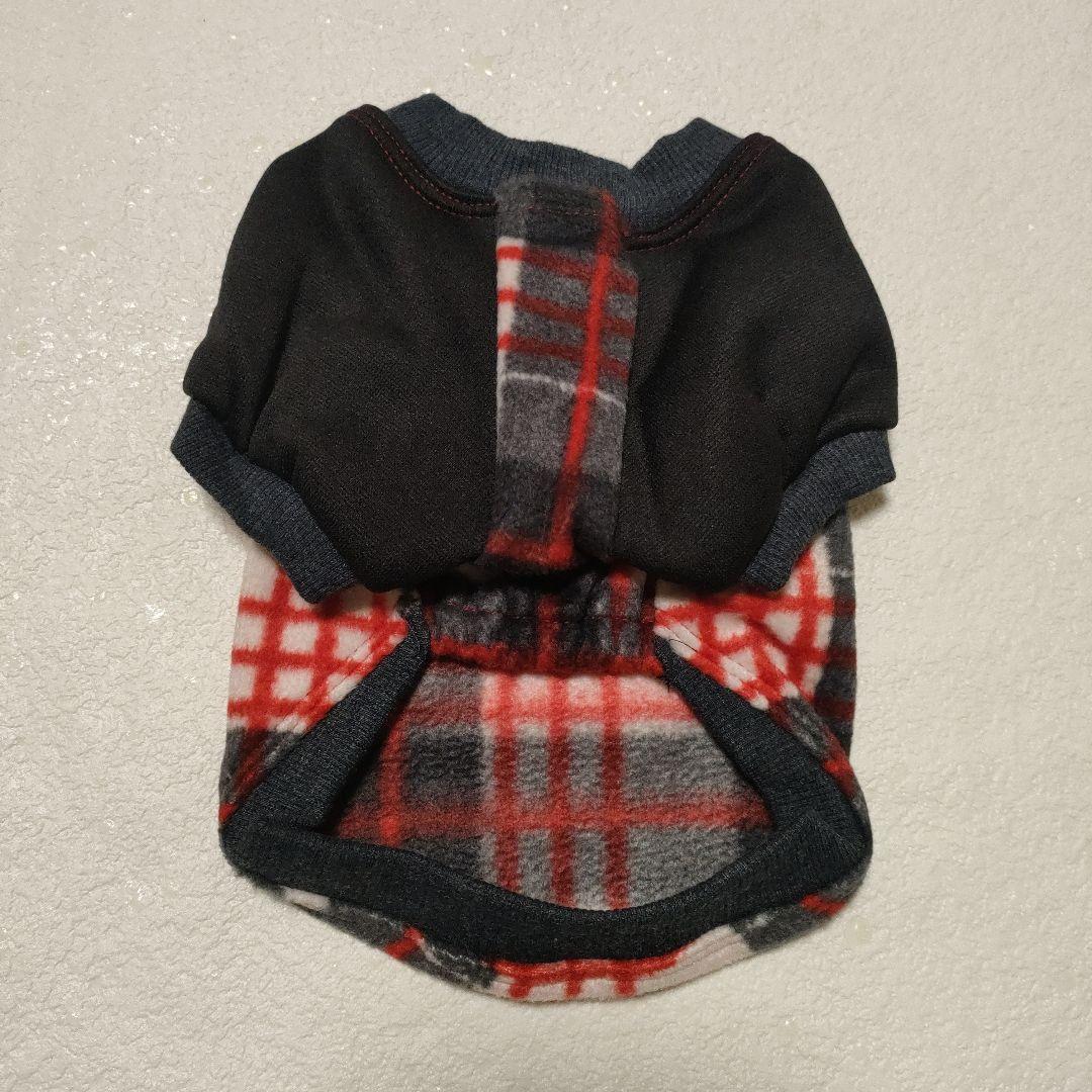 ❤未使用❤犬服　トレーナー　XS ブラックチェック