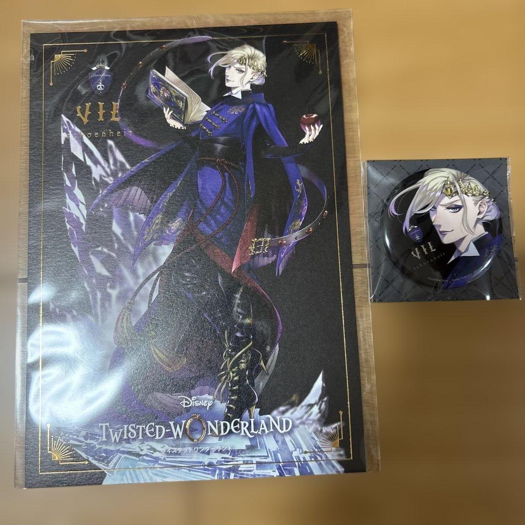 け*】様 ツイステ　ヴィル　1/8スケールフィギュア　アニプレックス　缶バッジ